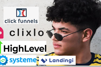 set up your clixlo gohighlevel systeme io clickfunnel landingpage connect domain