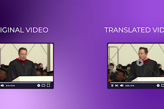translate your videos to any language and lip sync