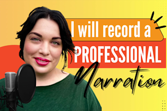 record a professional american female narration