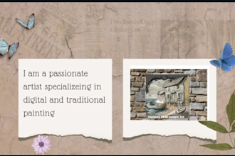 create digital water color painting s