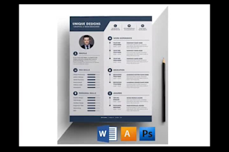 design professional resume and cover letter