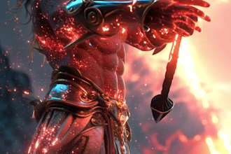create an epic cinematic mythology video