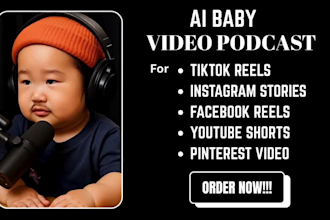 create viral ai baby podcast, ai talking avatar video, ai baby talking video