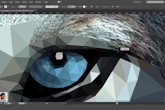 create a stunning low polygon art, face, portrait for you