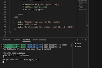create linux bash shell script