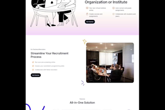 design websites and landing pages in figma as UI UX designer