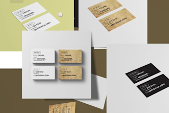 design modern  business cards and stationary design with free qr code