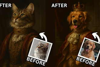 pet portrait portrait renaissance royal pet dog portrait cat portrait pet