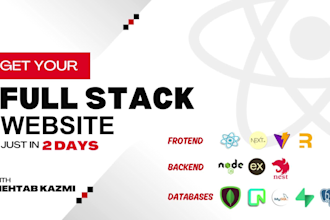 built websites as a full stack developer, frontend backend developer