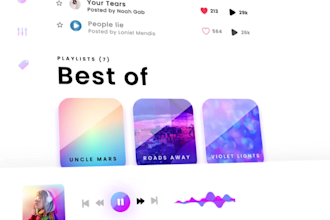 develop live streaming music app music website  video streaming dating app music