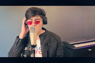 create the cover of the song that you want in spanish