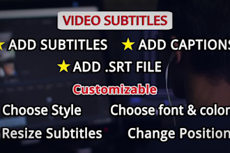 add subtitles and captions to your video