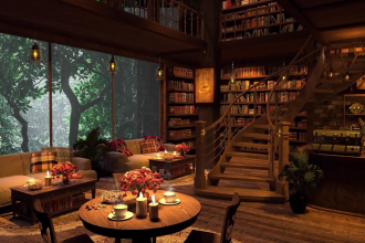 create 10x10 cozy rain bedroom luxury apartment rain video for your channel