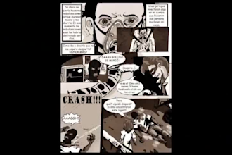 create a professional comic page in your preferred style