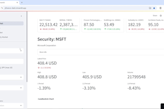 build your custom python dashboard or app with streamlit