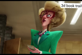 create 3d animated book trailer to promote your book