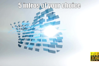create 5 amazing video intro animations 1080p hd