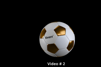 make football and soccer logo reveal video