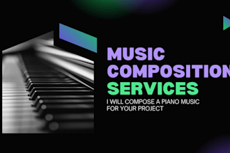 compose a piano music for your project