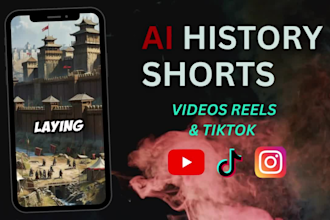 create ai history reels, videos for youtube ,tiktok shorts