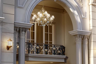 design and visualize a classical or neoclassical exterior facade of your project