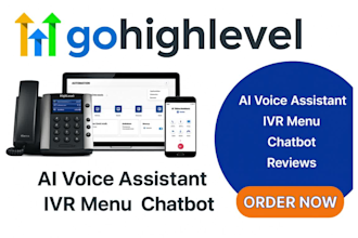 gohighlevel saas ai sms phone bot ivr system dashboard virtual assistant expert