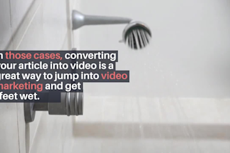 convert article into a video