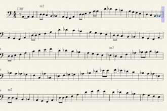 transcribe any bass line for you