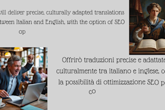 provide accurate italian to english translations