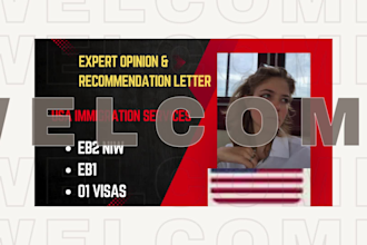 draft recommendation letter for eb2 niw eb1 o1 US immigration
