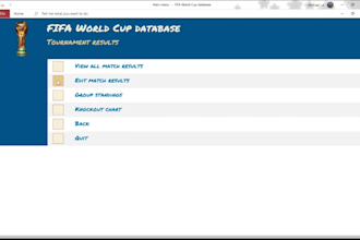 tailor make an access database for you
