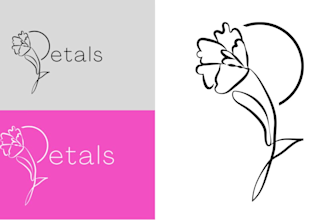 minimalist elegant feminine botanical boho beauty logo design