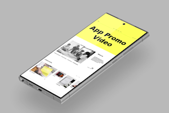 create modern mobile app promo video for app and game 24hrs
