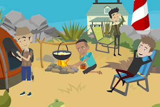 make custom 2d cartoon animation and explainer video