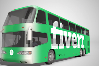 add your logo onto a bus video