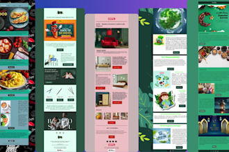 design editable mailchimp email template