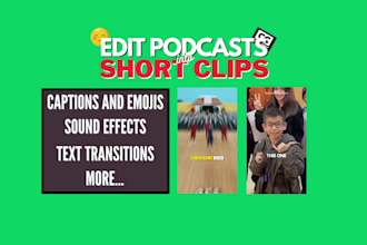 edit your podcast into short form video clips