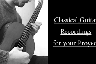 play classical guitar for your project