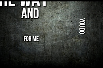 create unique lyrics video for your song