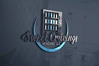 design a creative vending machine logo within 24 hours