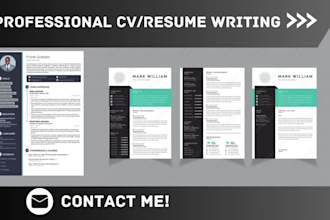 do attractive resume writing and cv template design for you