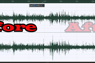 do audio editing, audio cleaning and podcast audio editing