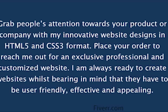 create professional landing page in html5, angular2 fully responsive