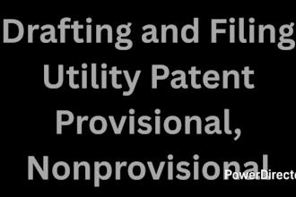 draft and file utility patent, provisional and nonprovisional application
