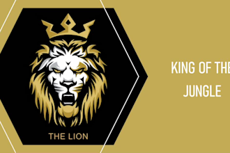 create lion logo and modren design