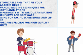 premium after effects 2d rigging services