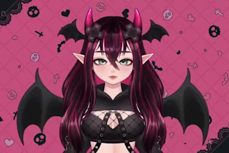 do high quality vtuber model, live2d vtuber model, 3d vtuber model and rigging