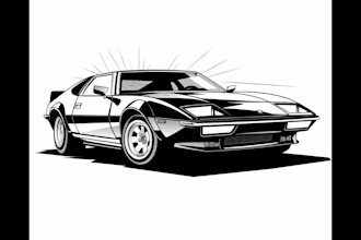 draw car vector illustration automotive for t shirt design