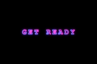 create a neon intro text or logo animation