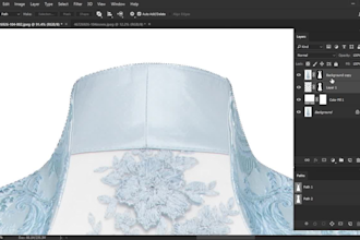 create a ghost mannequin effect clothing neck joint service
